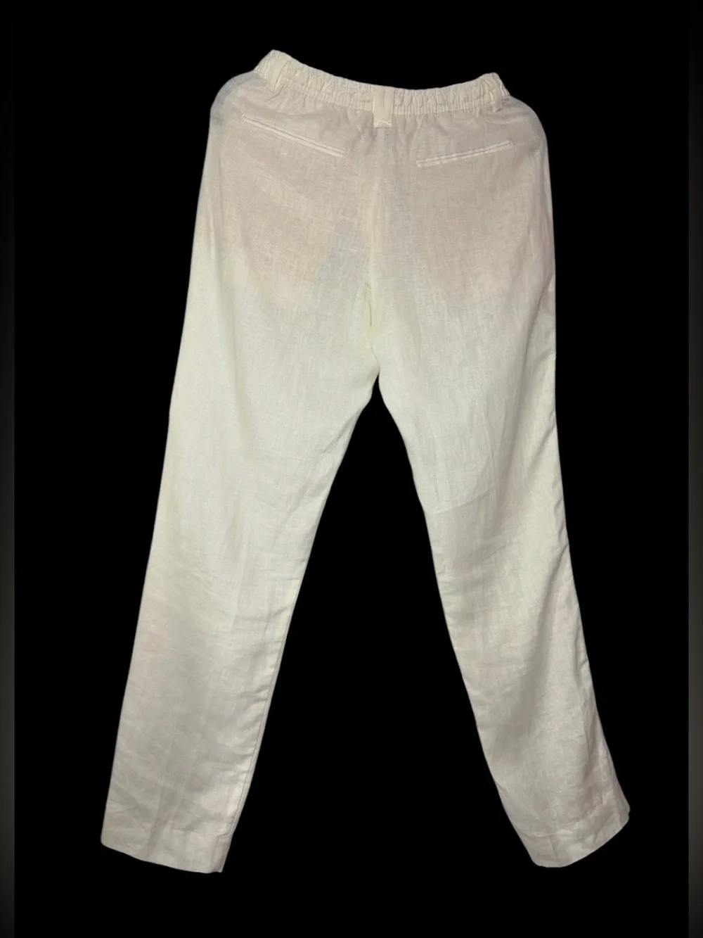 Zara Men’s Linen Blend Chinos in Cream